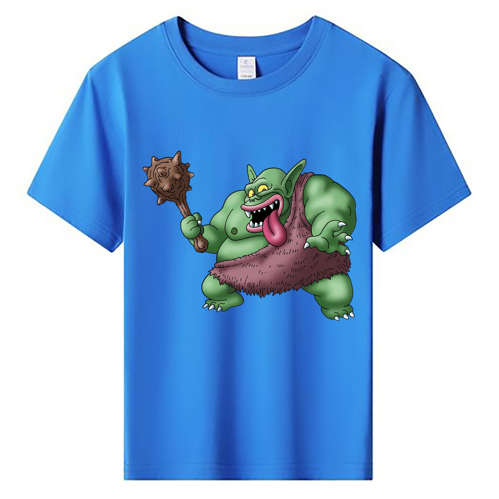 （画像用） ドラゴンクエスト Doragon Kuesuto Dragon Quest 綿100％キッズTシャツ（フロントプリント）
